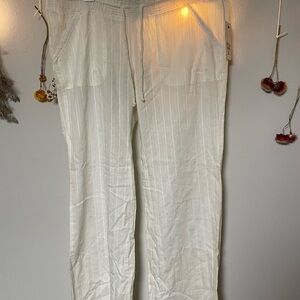Billabong Cream Wide Leg Pants